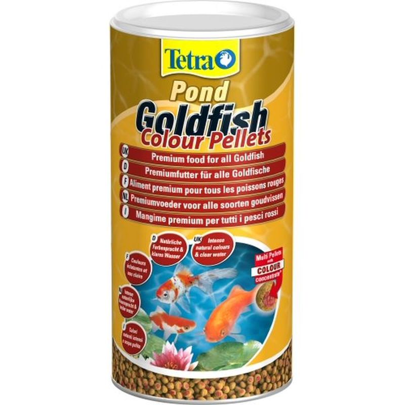 Tetra pond goldfish colour pellets 330g