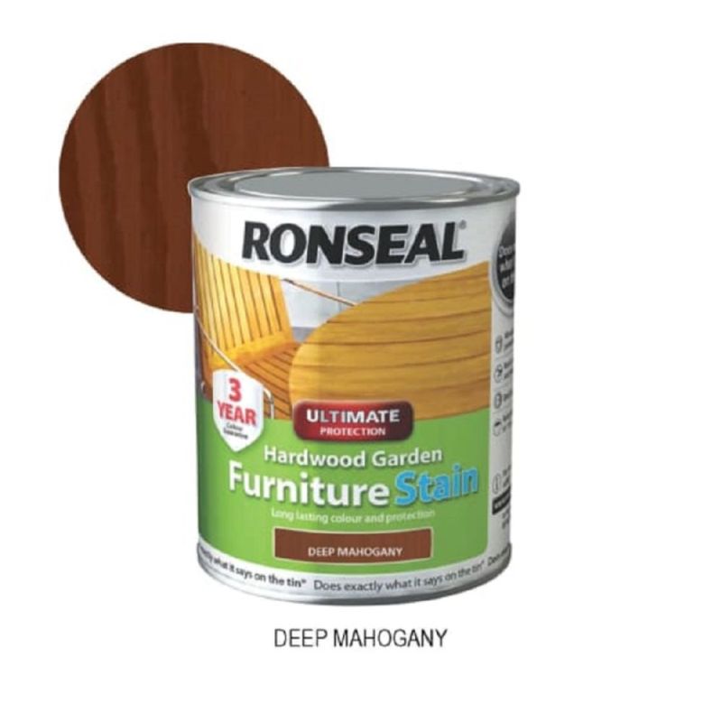 Deep Mahogany Hardwood Furniture Stain 750m