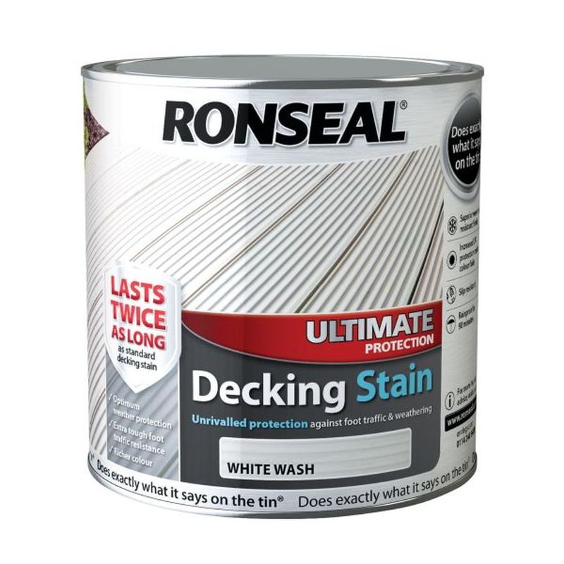 Ultimate Decking Stain White Wash 2.5ltr