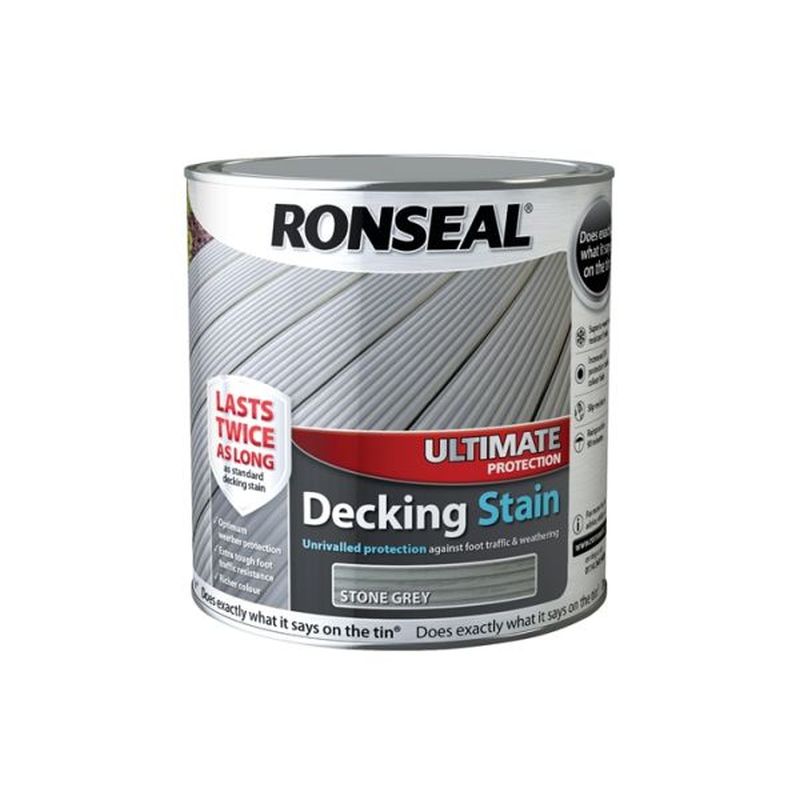 Ultimate Decking Stain Stone Grey 2.5ltr