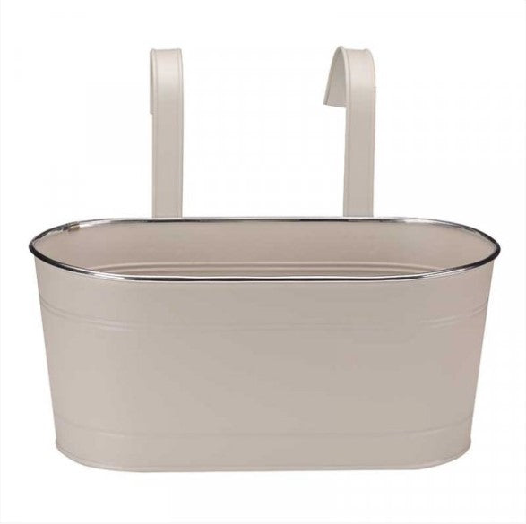 12" Fence & Balcony Hanging Planter Ivory