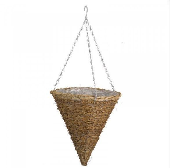 12" Country Rattan Cone