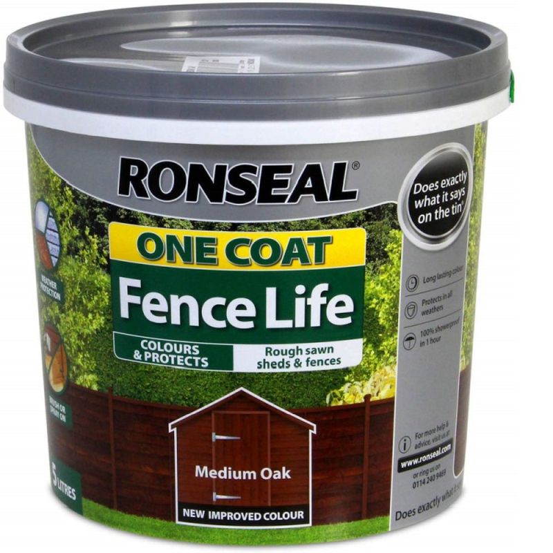 OC FENCELIFE MEDIUM OAK 5LTR