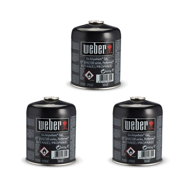 Weber Disposable Gas Canister 3 Pack