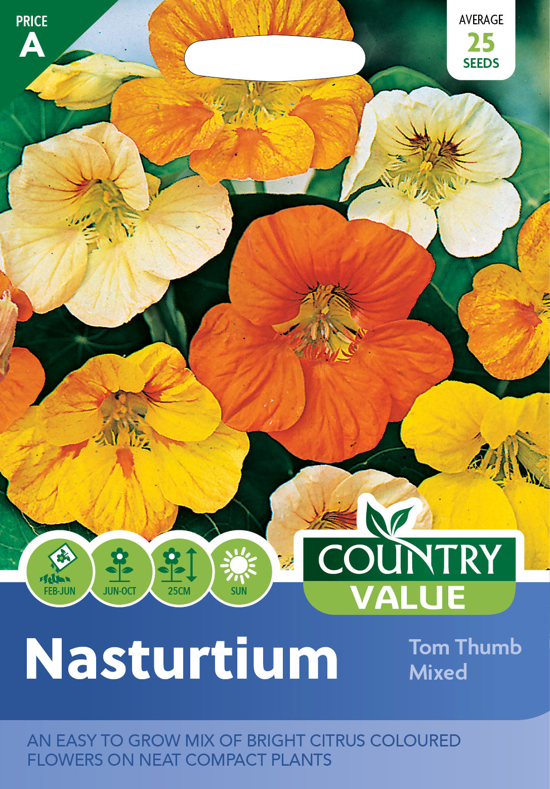 Nasturtium Tom Thumb Seeds