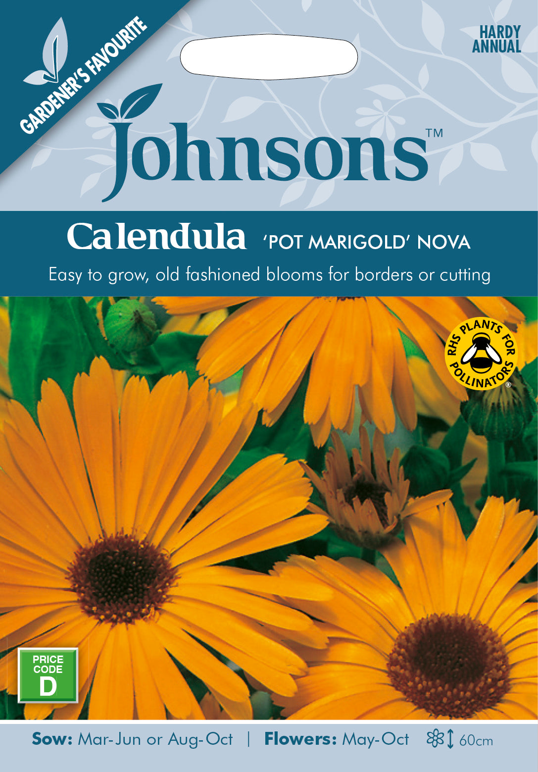 Calendula Pot Marigold Nova Seeds