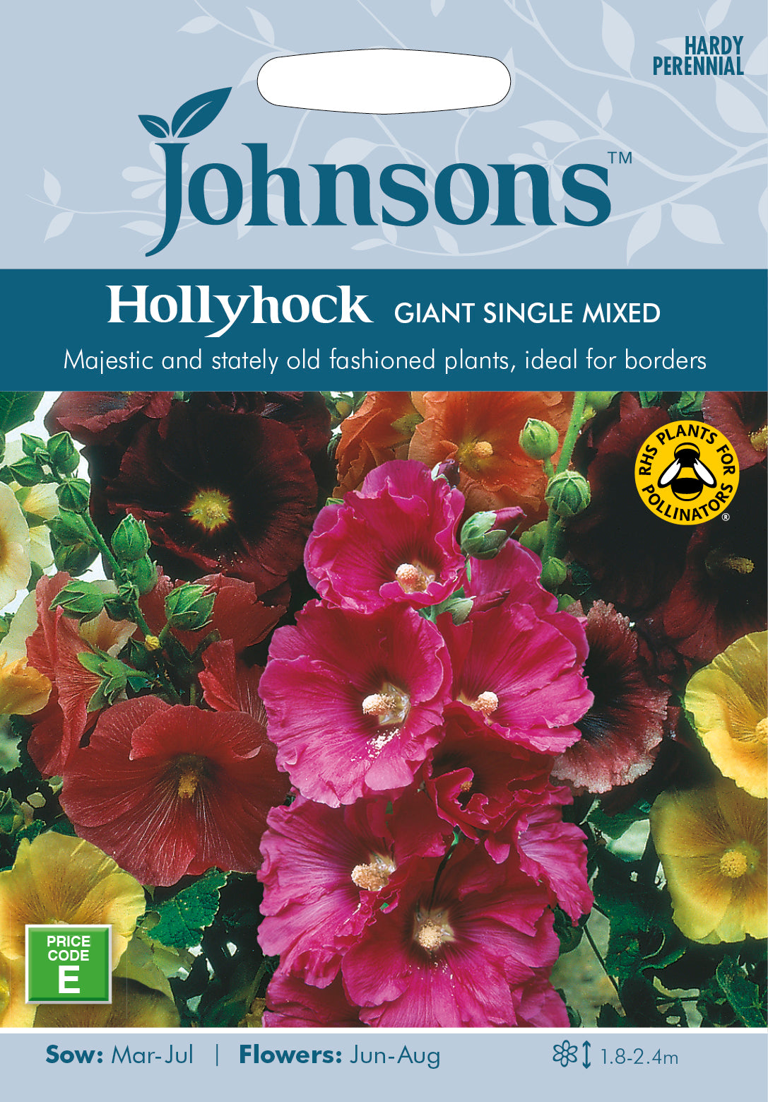 Hollyhock Giant Single Mixed Seeds