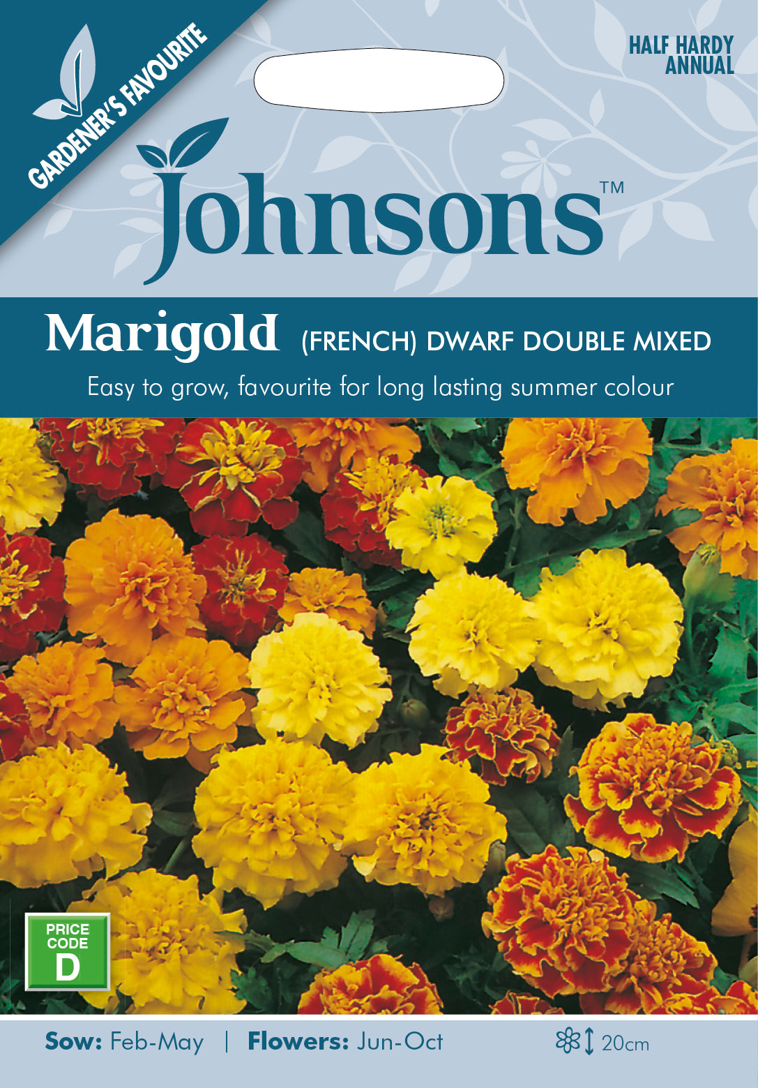 Marigold (french) Dwarf Double Mixed Seeds