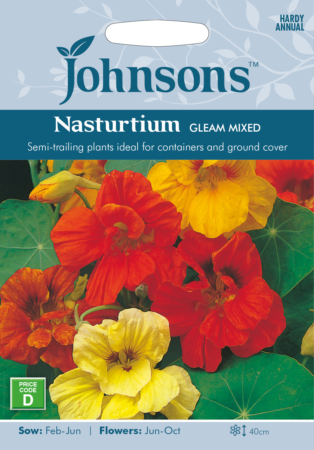 Nasturtium (trailing) Gleam Mixed Seeds