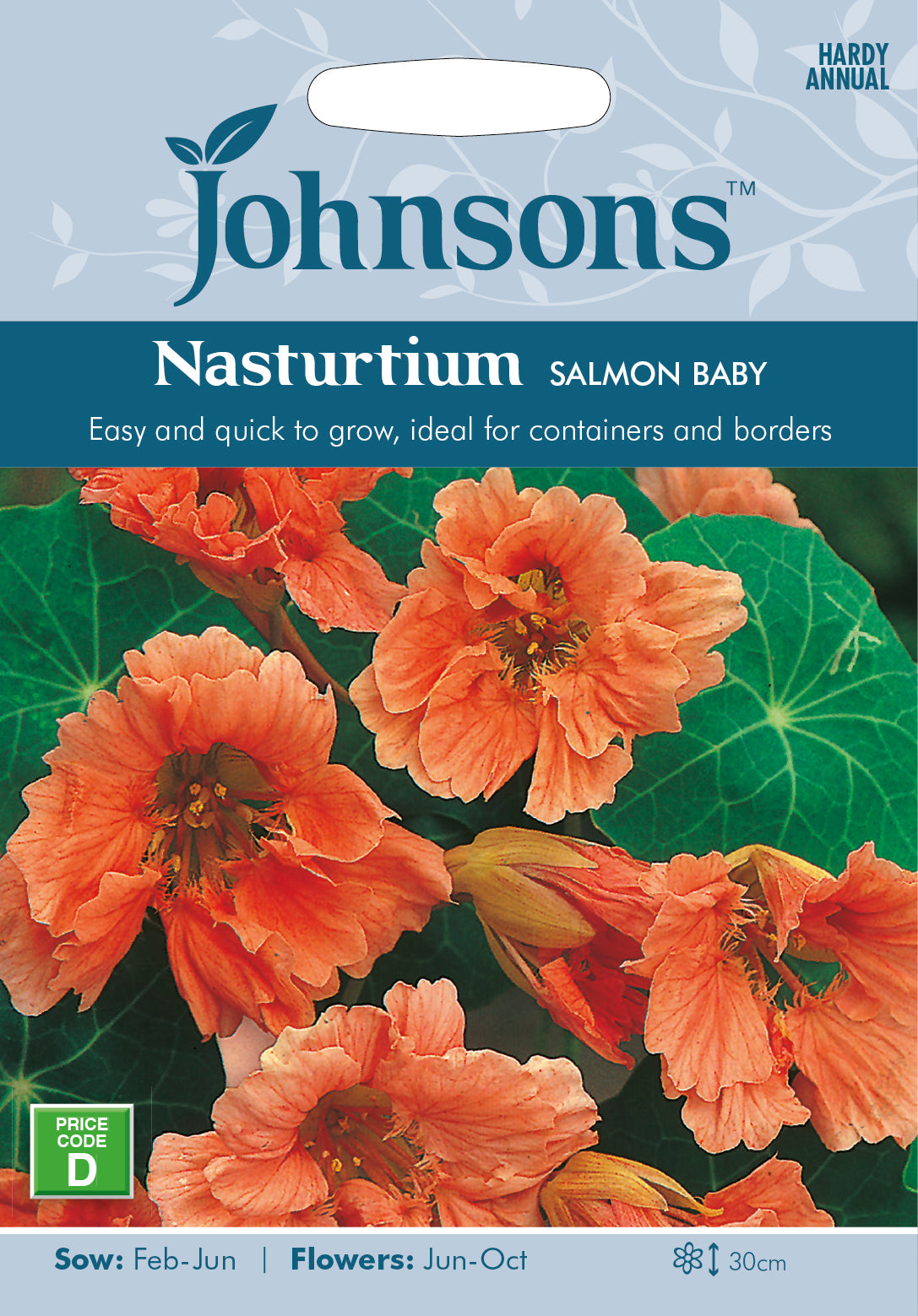 Nasturtium Salmon Baby Seeds