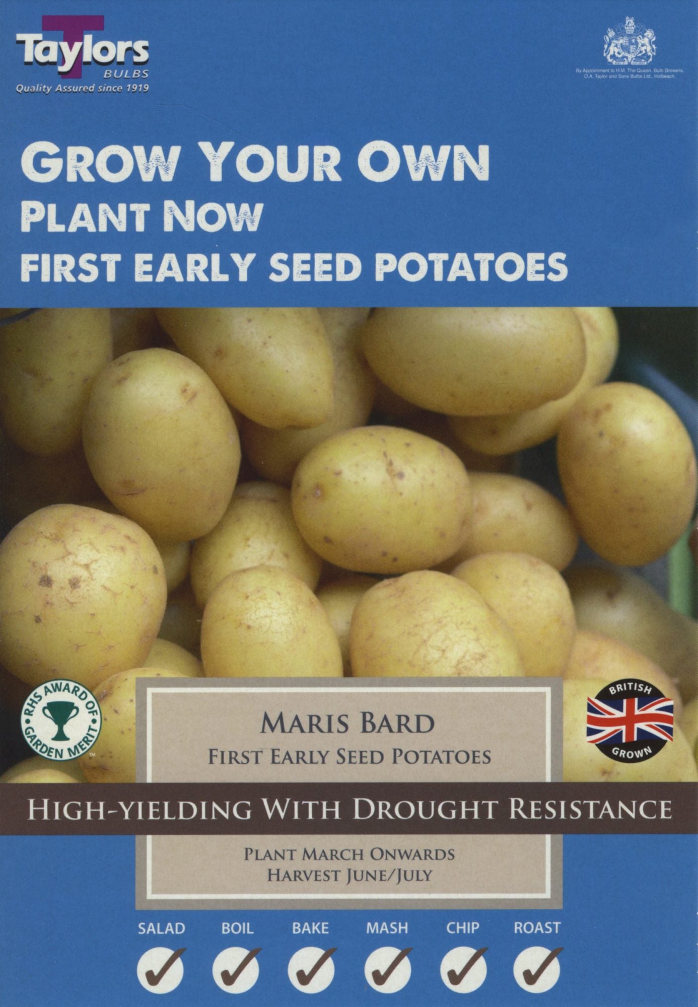 10 Maris Bard First Early Seed Potatoes