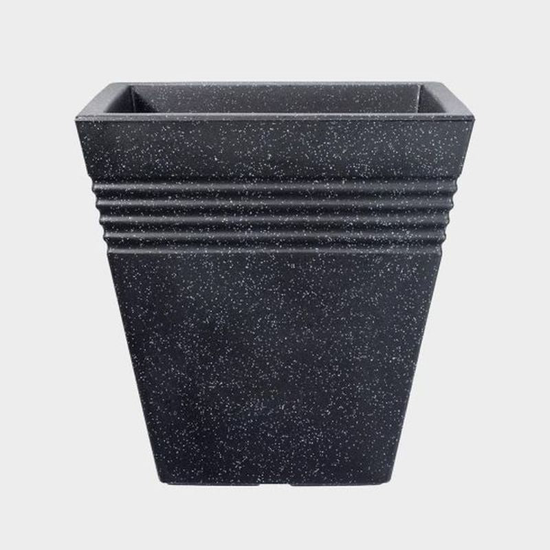 40cm Square Piazza Planter Granite