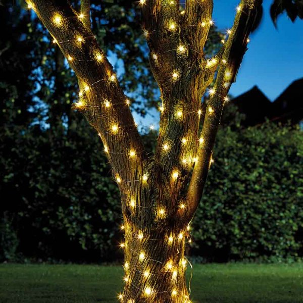 200 Warm White Firefly Solar String Lights