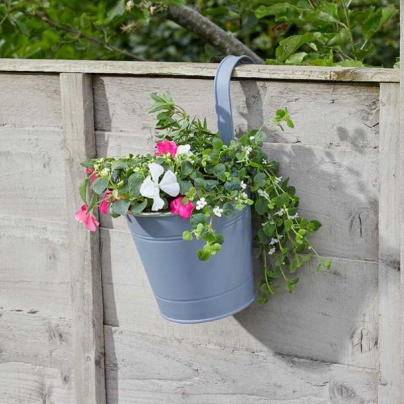 6in Slate Fence & Balcony Hanging Pot