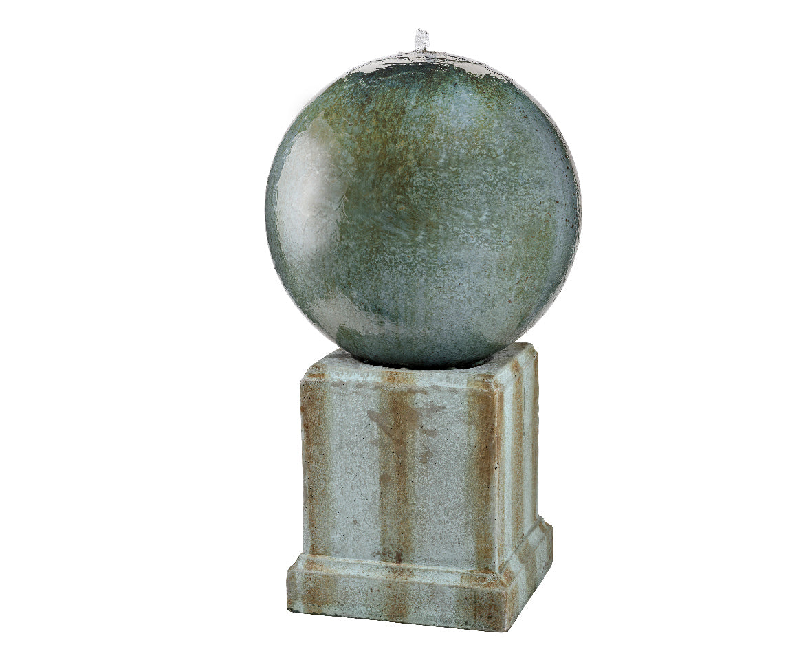 Globe Fountain LGE on pedestal
