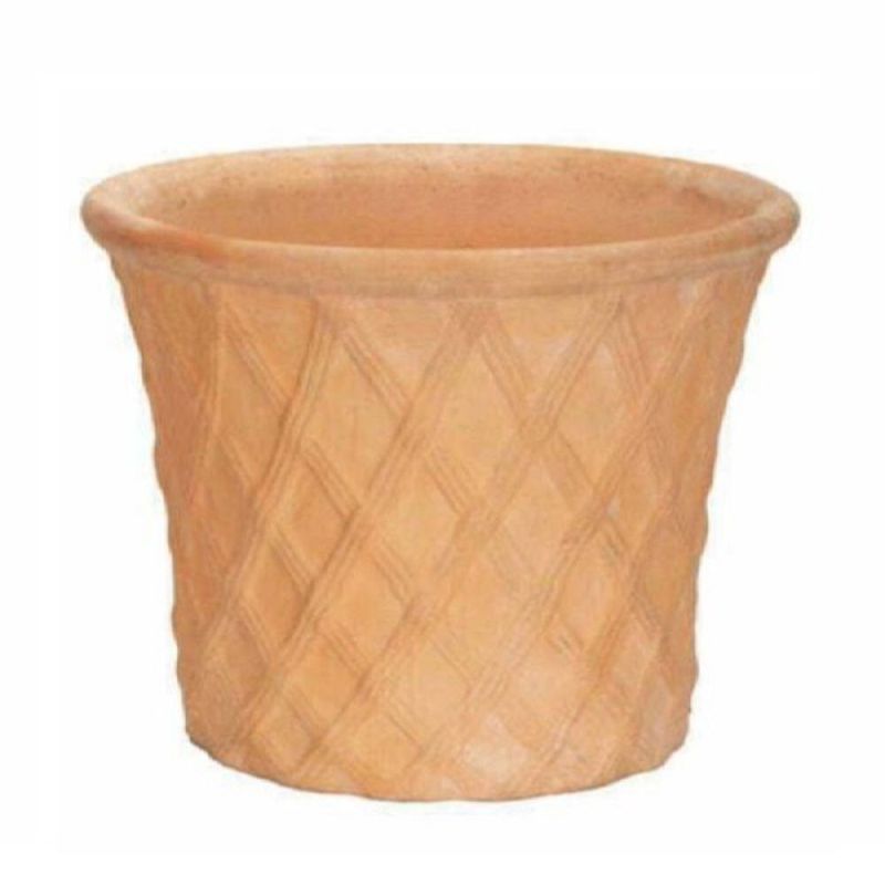 26cm Terracota Lattice Cone