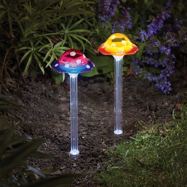 Funky Fungus Stake Light Mixed (2 Colours)