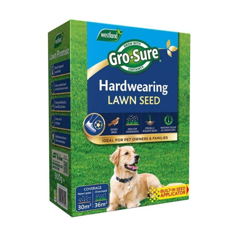 Gro-sure 30m2 Hard Wearing Lawn Seedv