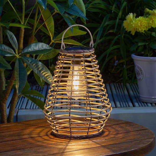 Faux Rattan Maris Lantern