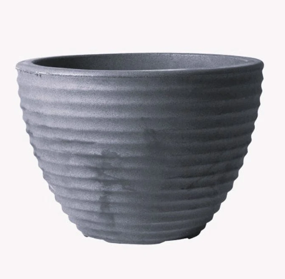 49cm Low Honey Pot Millstone Grey