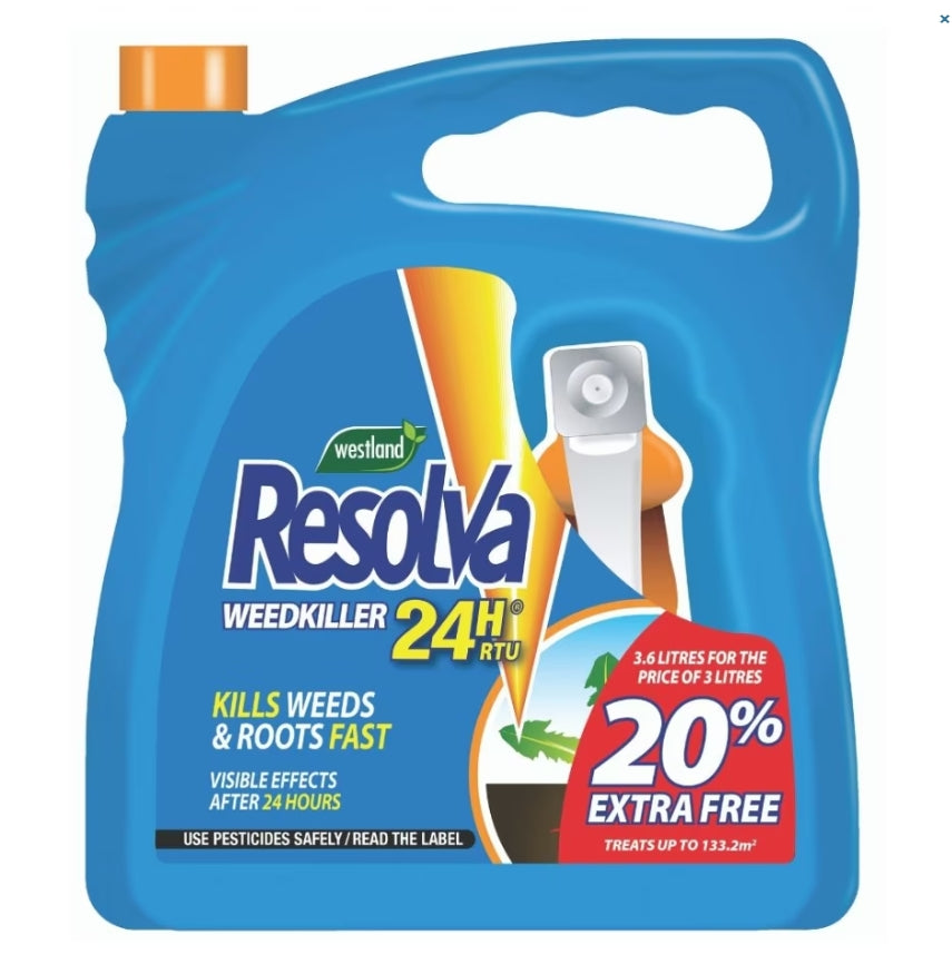 Resolva Weedkiller 24H Ready to use 3.6ltr