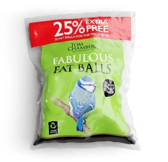 Tom Chambers Fabulous Fat Balls 25 Pack | 25% Extra Free