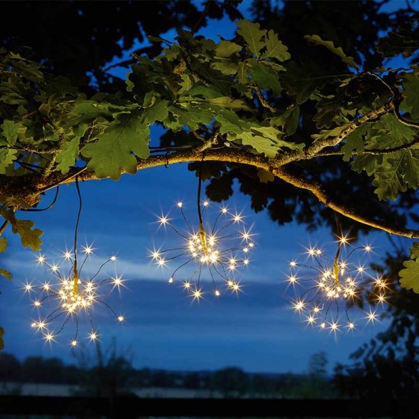 Triple Starburst Solar String Light