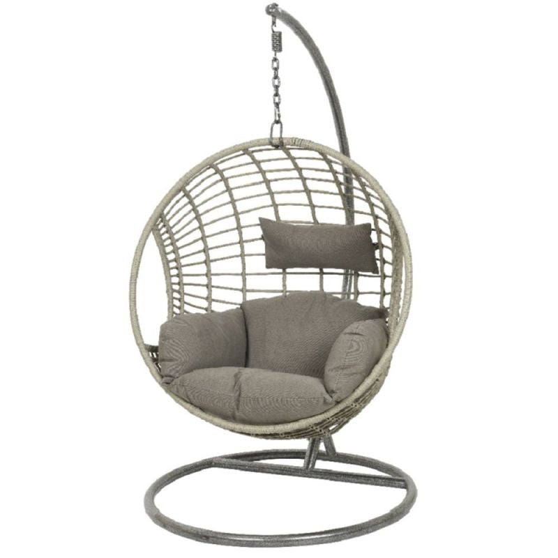 Buckingham Grey Wicker Egg Chair