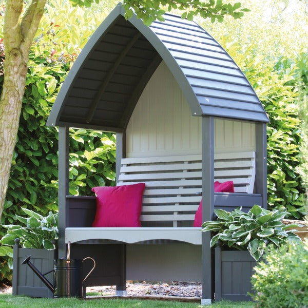 Charcoal & Stone Cottage Arbour