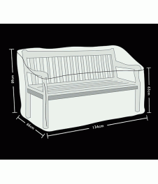 Bench Cover 2 Seat Grey
