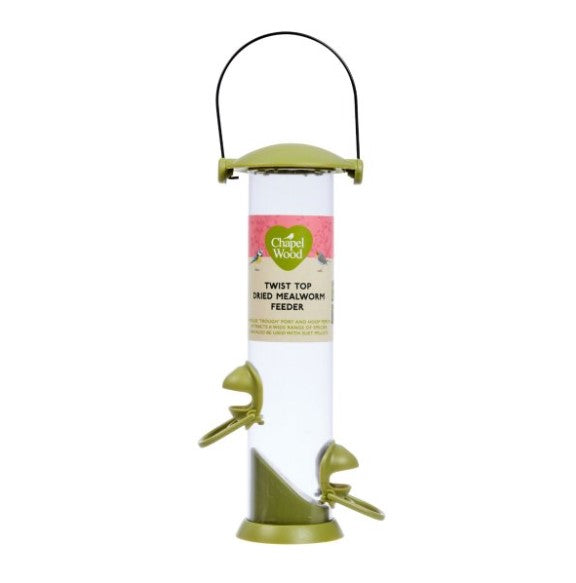 Twist Top Dried Mealworm Feeder