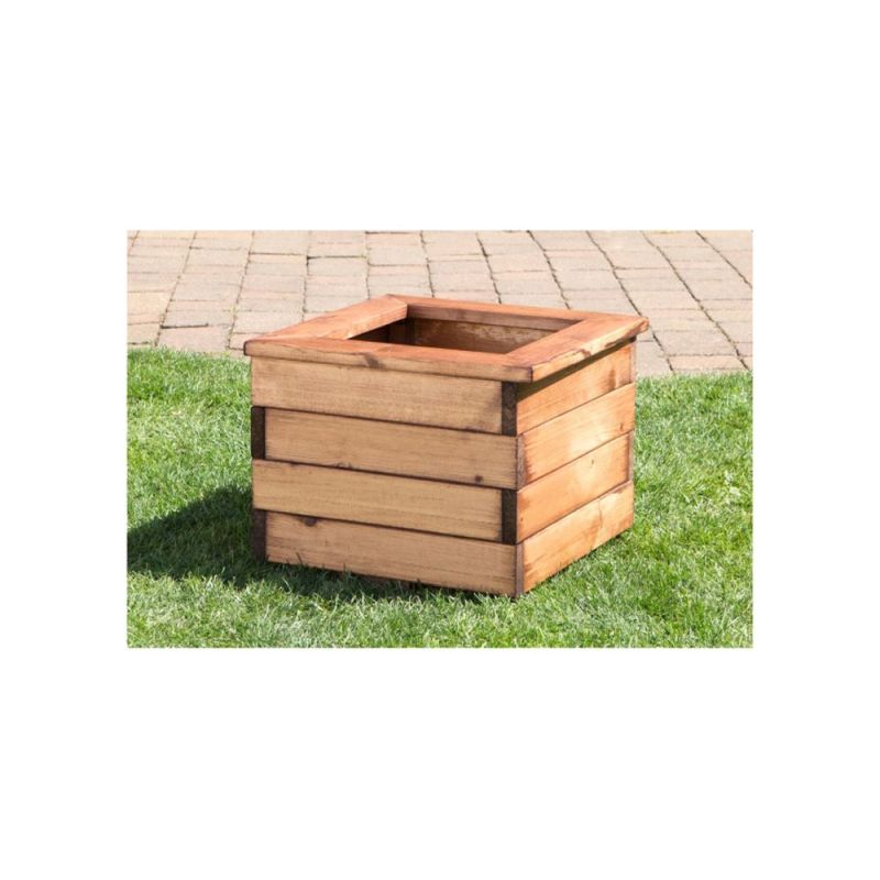 Small Square Wooden Planter